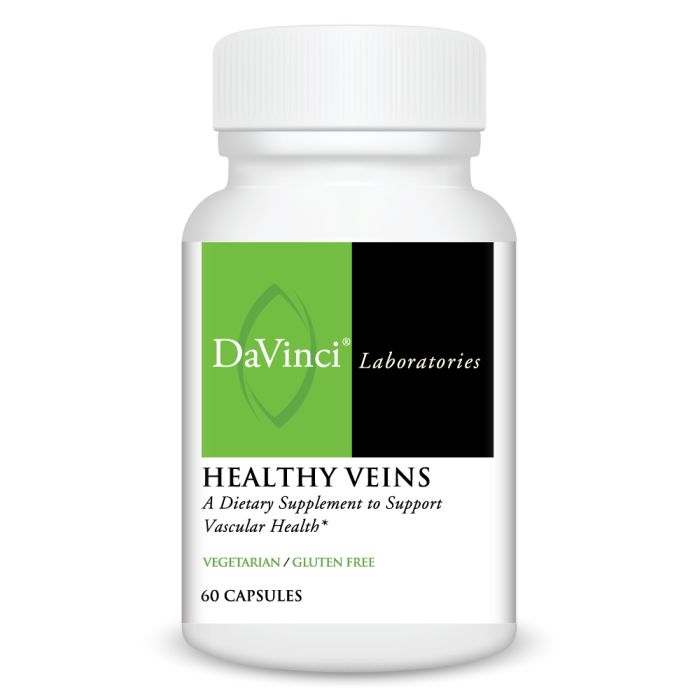 Davinci Labs Healthy Veins Supplement - Supports Circulatory System & Vein Health - for Leg Cramps, Swelling & Varicose Veins Relief - Perfect for Office Workers & Travelers