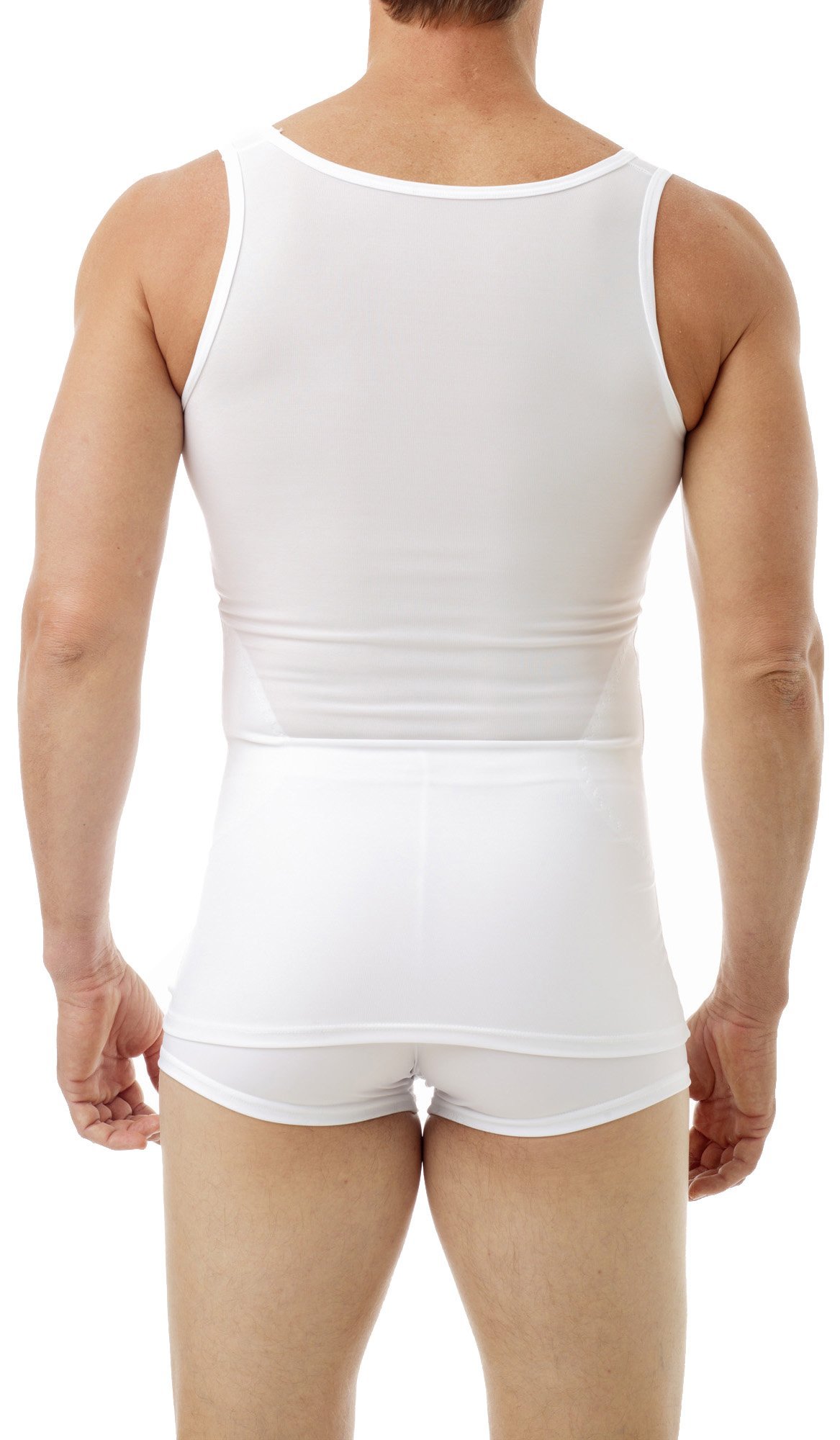Underworks Men's Original Firm Compression Shirt 992 - Post-Surgery & Gynecomastia Support for Chest & Abdomen - Ideal for Workout, Recovery & Everyday Comfort