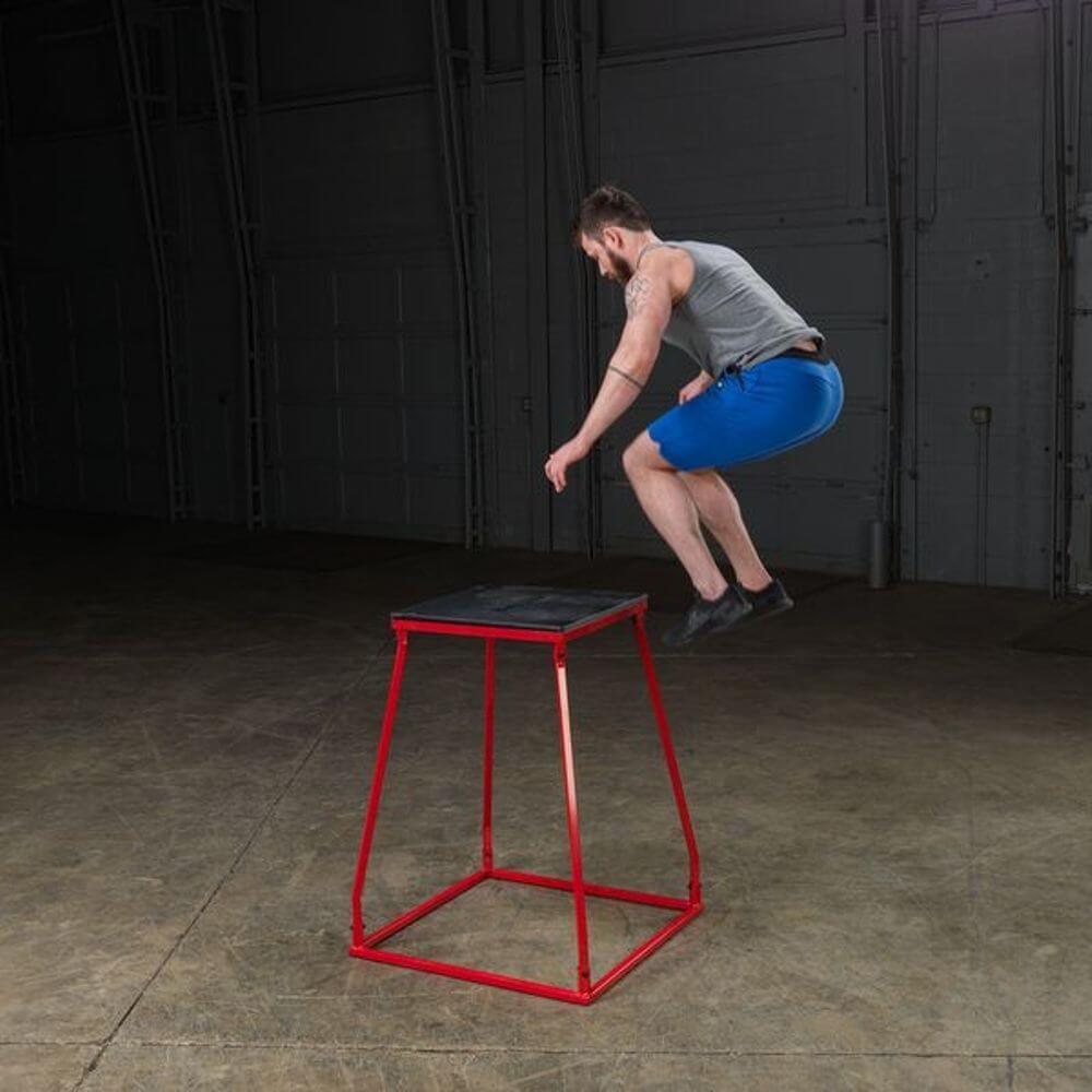 Body Solid Tools BSTPBS Adjustable Plyo Box Set - 3-in-1 Wooden Jump Box for CrossFit, Home Gym & Functional Training - Perfect for Box Jumps, Step Ups & Plyometric Workouts