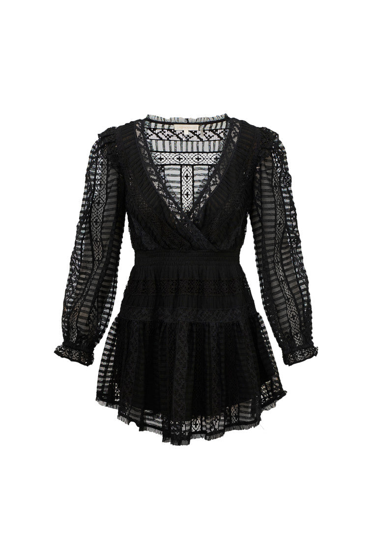 Alonsa Elegant Lace Mini Dress for Women - Sexy Short Party Dress with Intricate Detailing - Perfect for Cocktail Parties, Date Nights & Special Occasions