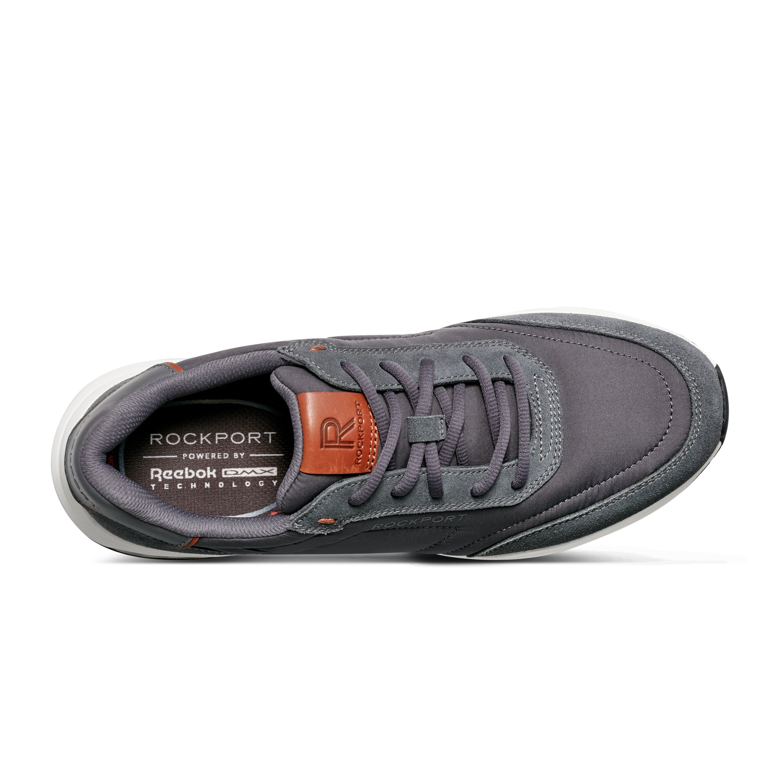 Rockport X Reebok Men's DMX™ Brock Casual Lace Up Sneakers - Comfortable Walking Shoes for Men, Lightweight Breathable Athletic Shoes for Daily Wear, Gym & Outdoor Activities