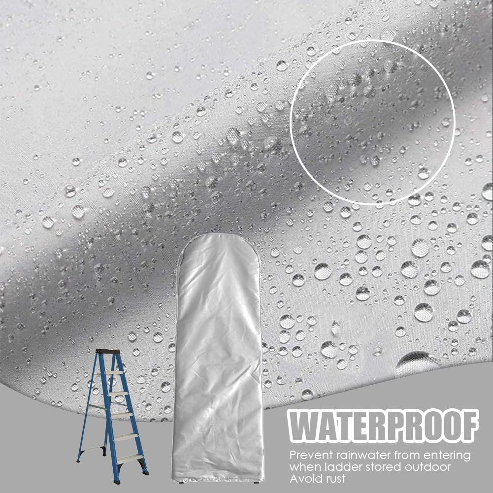 Waterproof Folding Ladder Cover with Drawstring - UV Protection for Outdoor & Garden Storage