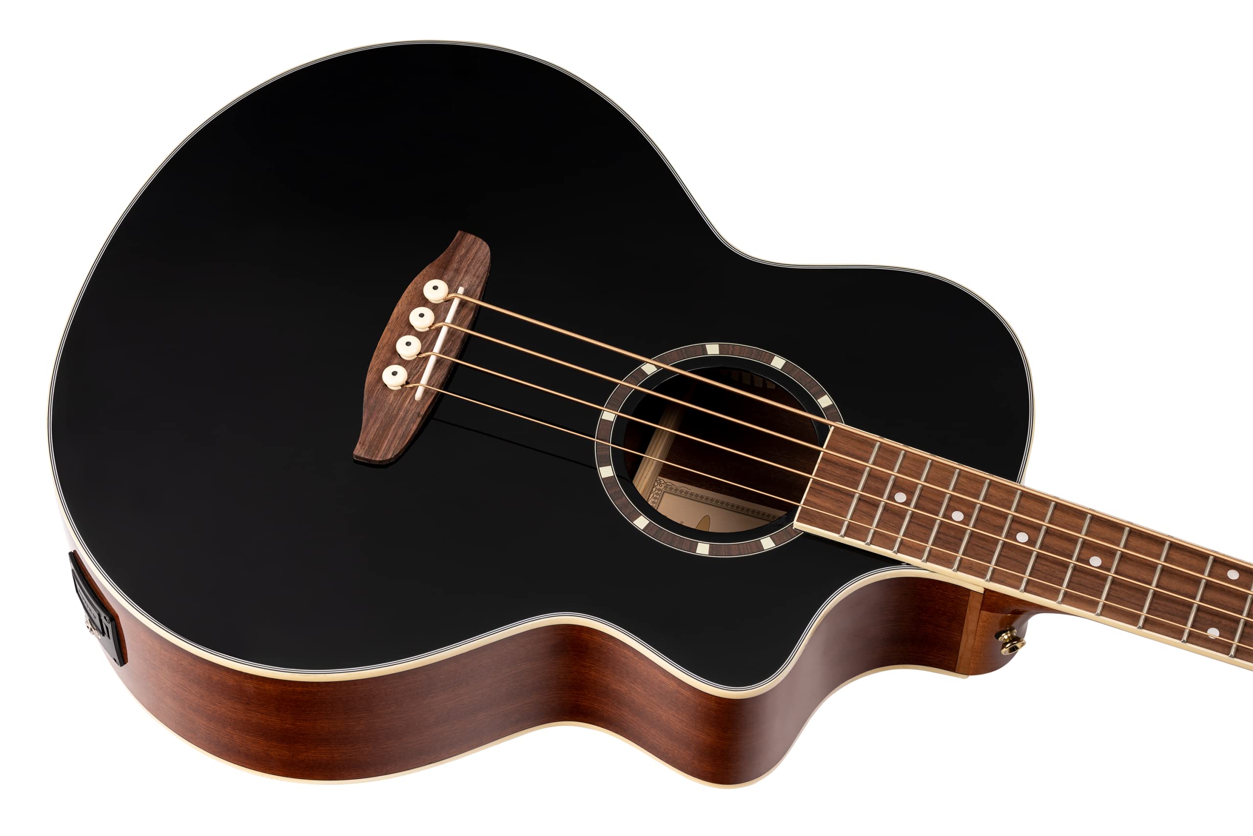 Ortega 4-String Acoustic Bass Guitar - Professional Quality for Live Performances & Studio Recording