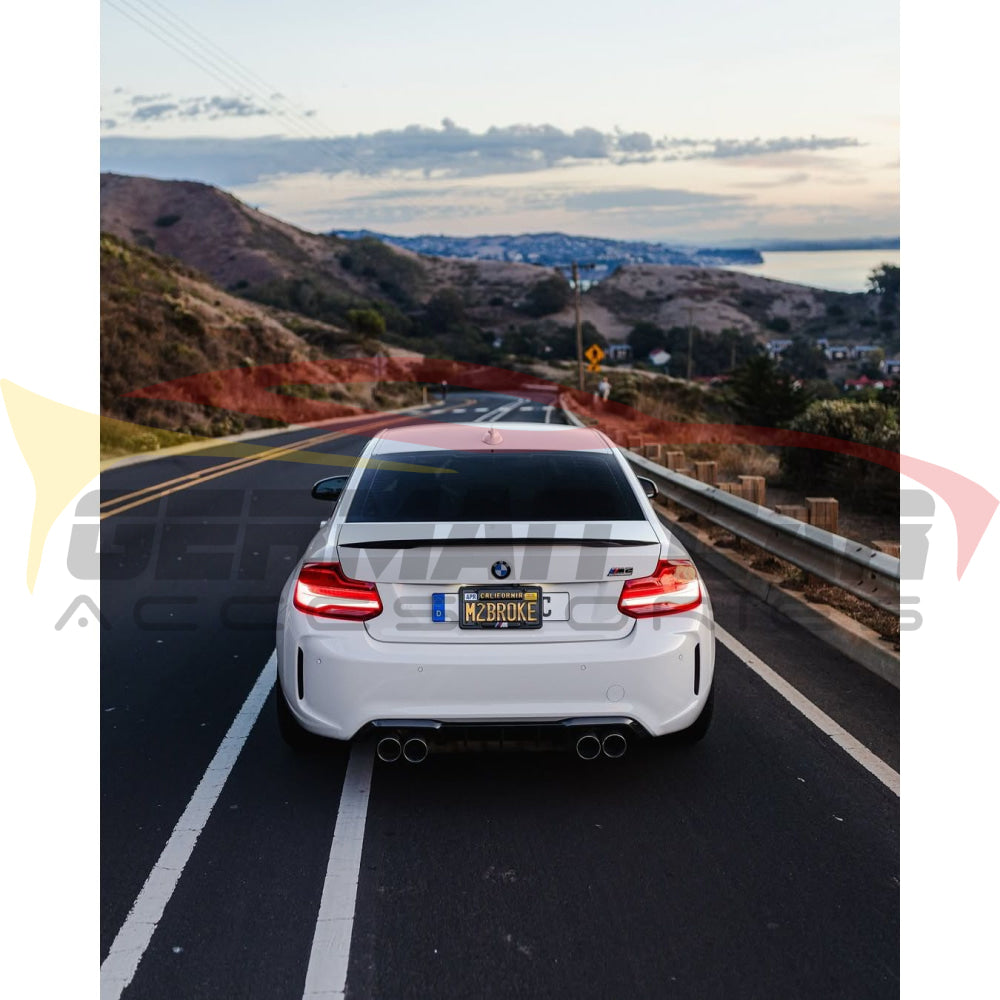 2016-2021 BMW M2 F87 Performance Style Carbon Fiber Trunk Spoiler - Lightweight Rear Wing for Enhanced Aerodynamics & Sporty Look | Perfect for Track Days & Car Shows