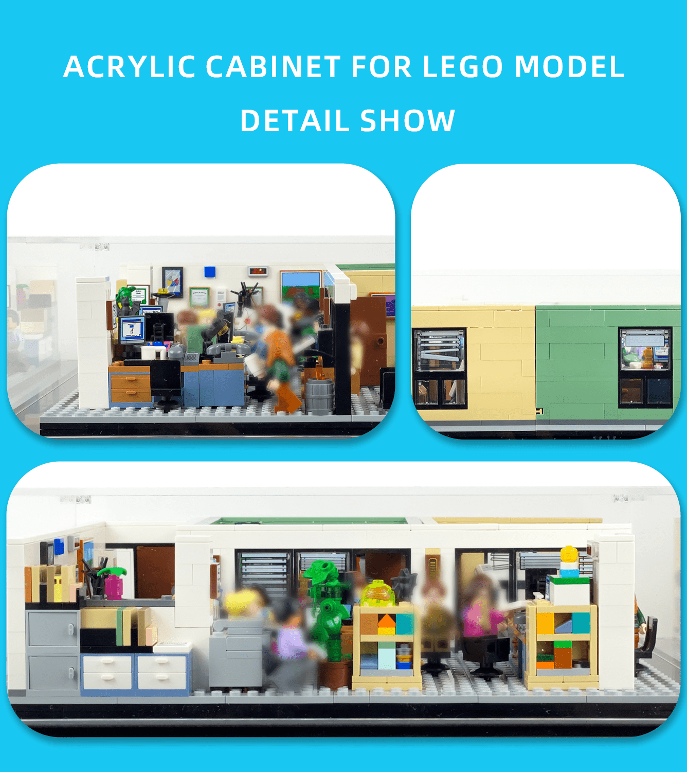 LEGO Ideas The Office 21336 Display Case - Premium Acrylic Showcase for Collectible Building Set | Perfect for Home Decor, Office Display & Gift Giving