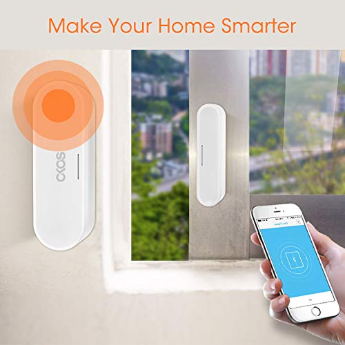OKOS WiFi Door Window Sensor - Smart Home Security Alarm with Instant Alerts, No Hub Required, Works with Okos Smart App (USB/Battery Powered) - Perfect for Home, Office & Apartment Security
