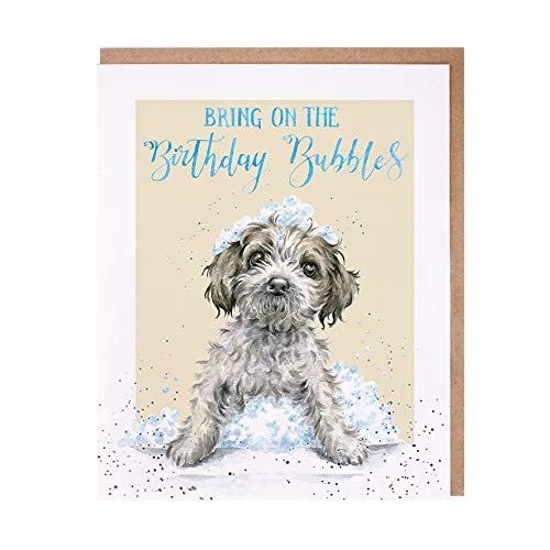 Wrendale Designs Party Animals Birthday Greeting Card - Birthday Bubbles | Funny Animal-Themed Birthday Card for Women & Men | Perfect for Birthdays, Celebrations & Special Occasions