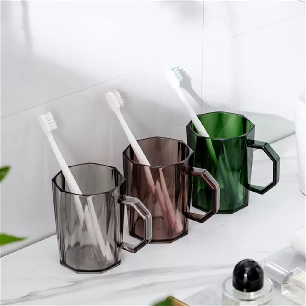 3-Piece Nordic Style Household Mouthwash Cup Set - Couple Toothbrush Holder & Rinse Cup for Bathroom, Kitchen, or Travel Use