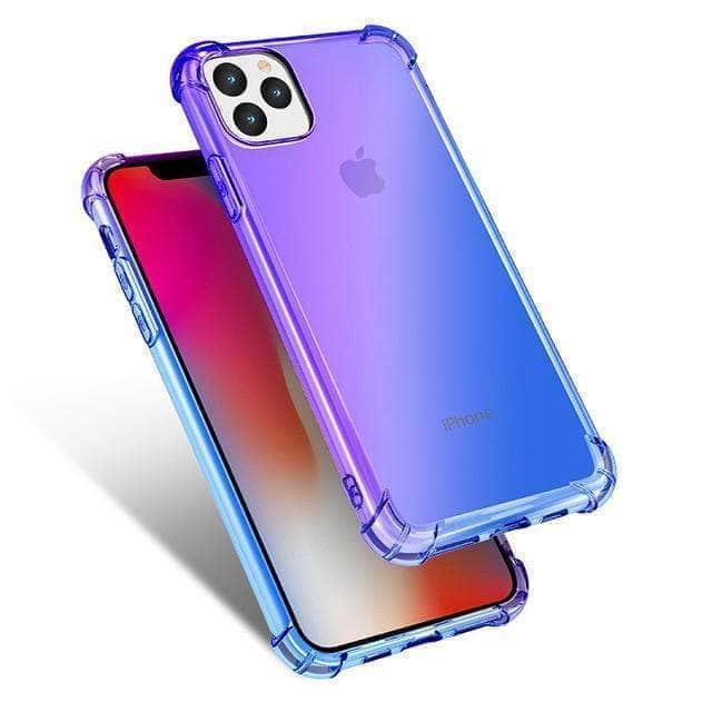 Shockproof Silicone Gradient iPhone 12 Pro Max Case - Durable Protective Phone Cover for iPhone 12 Pro Max - Perfect for Outdoor Activities, Travel & Everyday Use