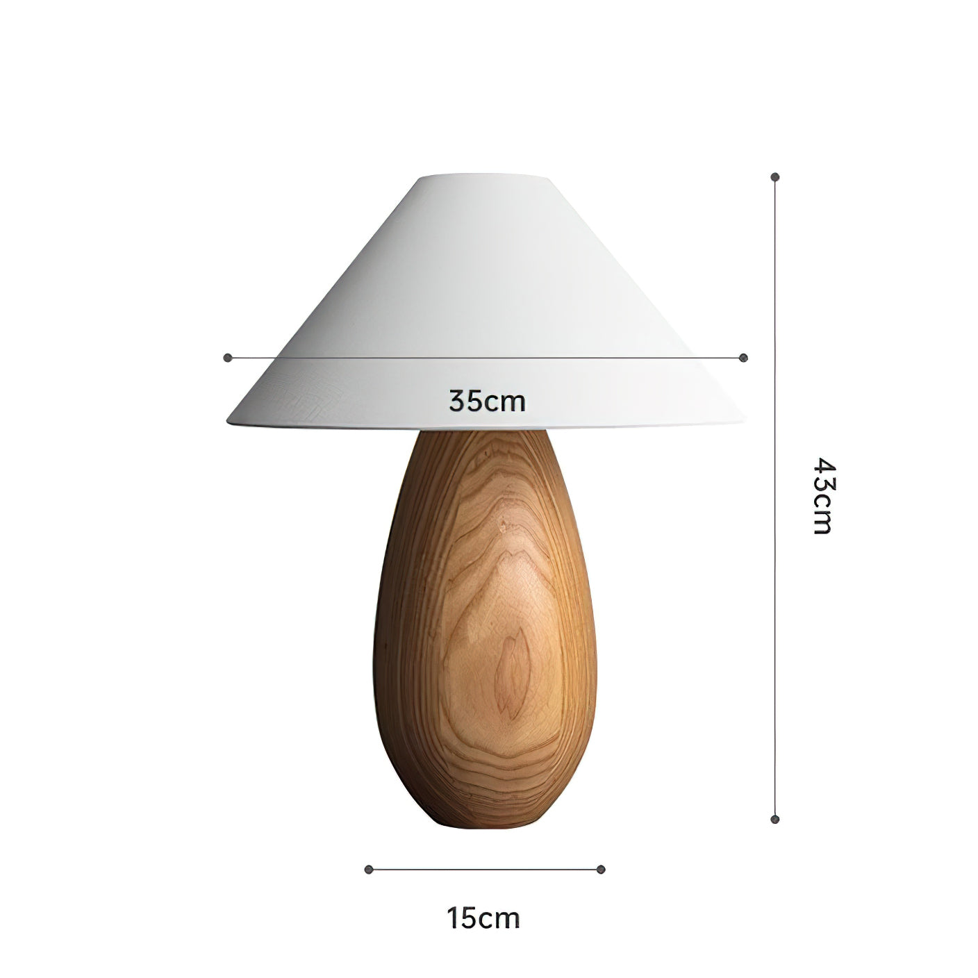 Rustic Mountain Wood Table Lamp - Handcrafted Natural Wood Nightstand Light for Bedroom, Living Room, and Office Decor - Perfect for Cozy Home Ambiance and Reading Nook Lighting
