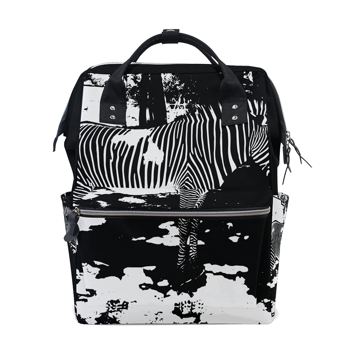 YoCosy African Animal Zebra Diaper Backpack - Large Capacity Baby Bag for Travel, Multipurpose Unisex Shoulder Backpack for Moms, Dads & Caregivers | Perfect for Daycare, Outings & Family Trips
