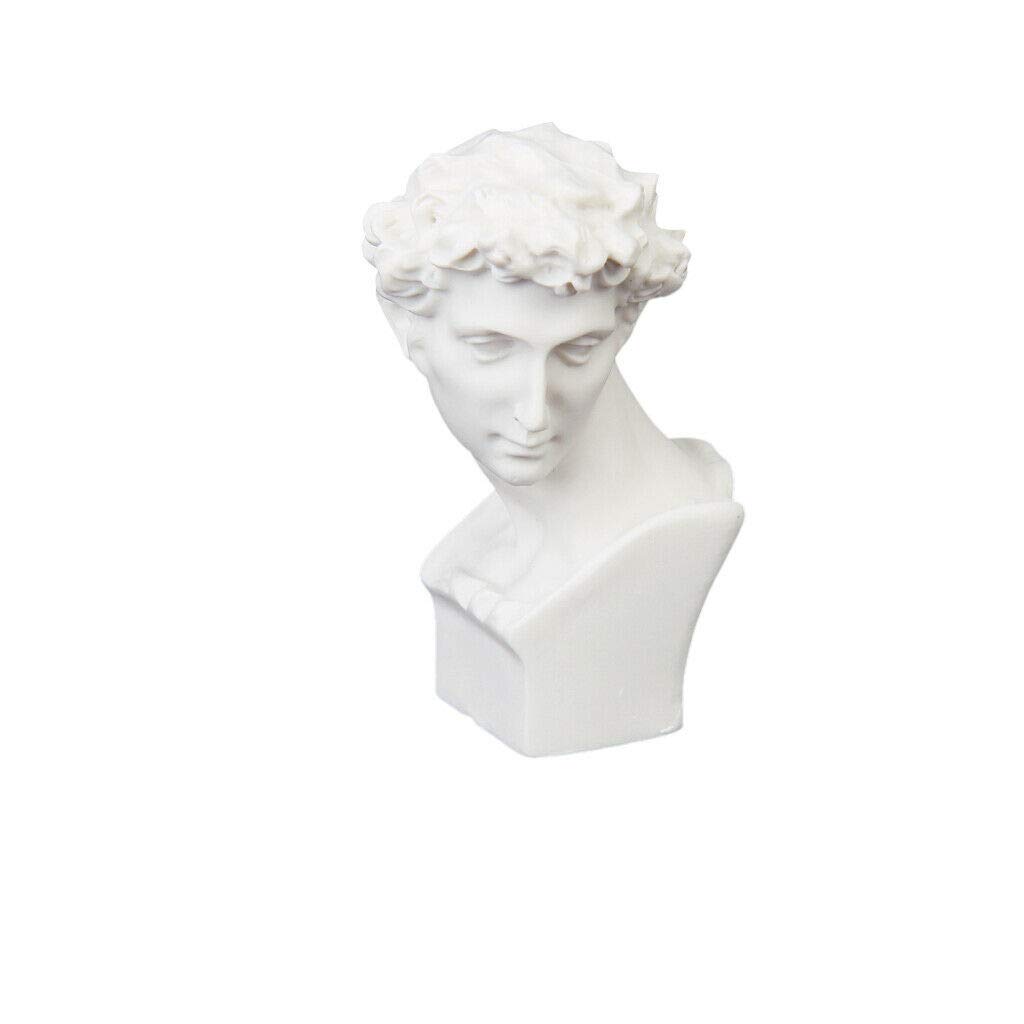 Handcrafted Miniature Resin Giuliano De' Medici Bust Sculpture - Renaissance Art Home Decor & Collectible for Dollhouse, Bookshelf, or Office Display