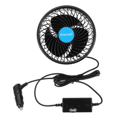 12V 6-Inch Car Headrest Cooling Fan with 360° Rotation - Adjustable Rear Seat Ventilation for Summer Comfort - Perfect for Road Trips & Long Drives