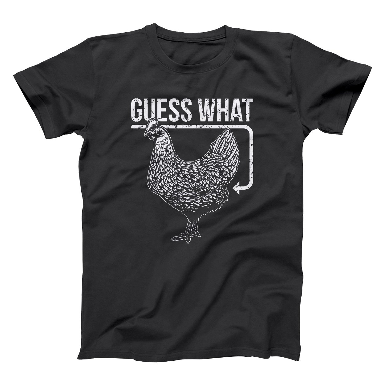 Funny Guess What Chicken Butt Men's T-Shirt - Humorous Graphic Tee for Casual Wear, Gifts & Parties