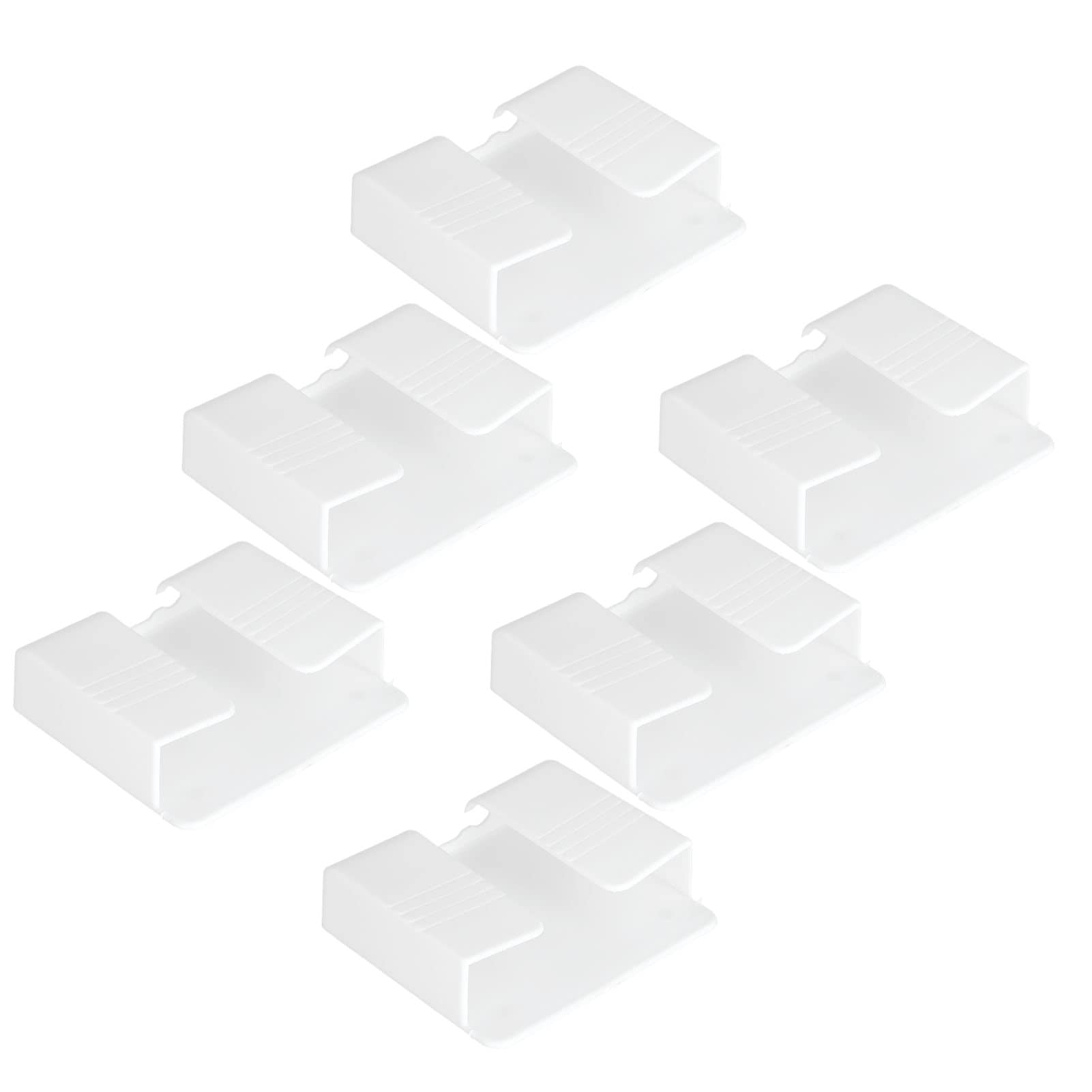 Fybida 6-Pack Universal Wall Phone Holder Stand - Durable White Phone Mount for Home, Office, and Car Use - Perfect for Hands-Free Viewing and Charging