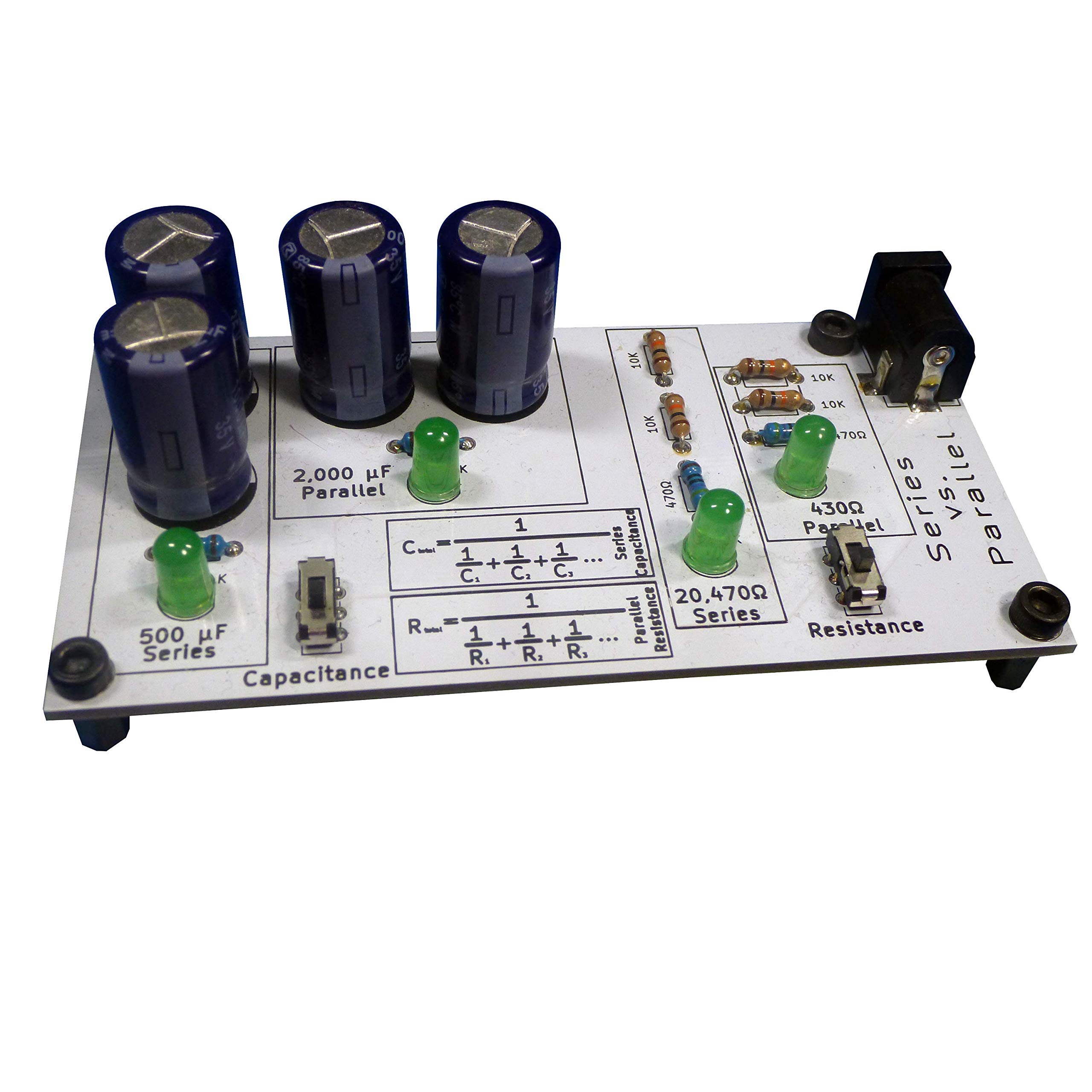 4-in-1 Electronics Learning Kit with Soldering Practice - Multiplexer, Resistor, Capacitor & Series/Parallel Circuits for Beginners | STEM Education, DIY Projects & Home Learning