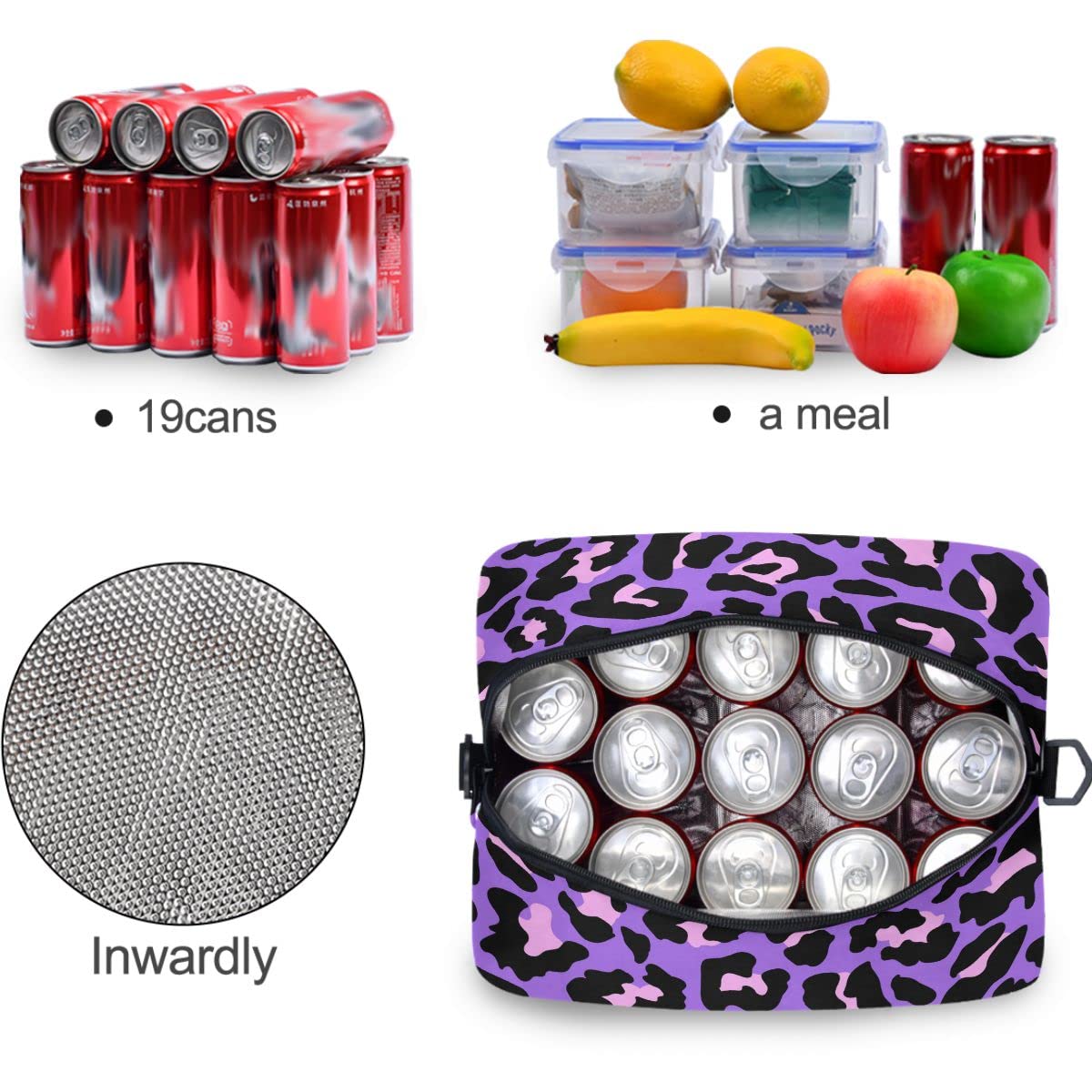 Insulated Lunch Bag for Women & Men - Reusable Leakproof Lunch Tote Cooler Box for Work, School, Picnics & Outdoor Activities | MNSRUU