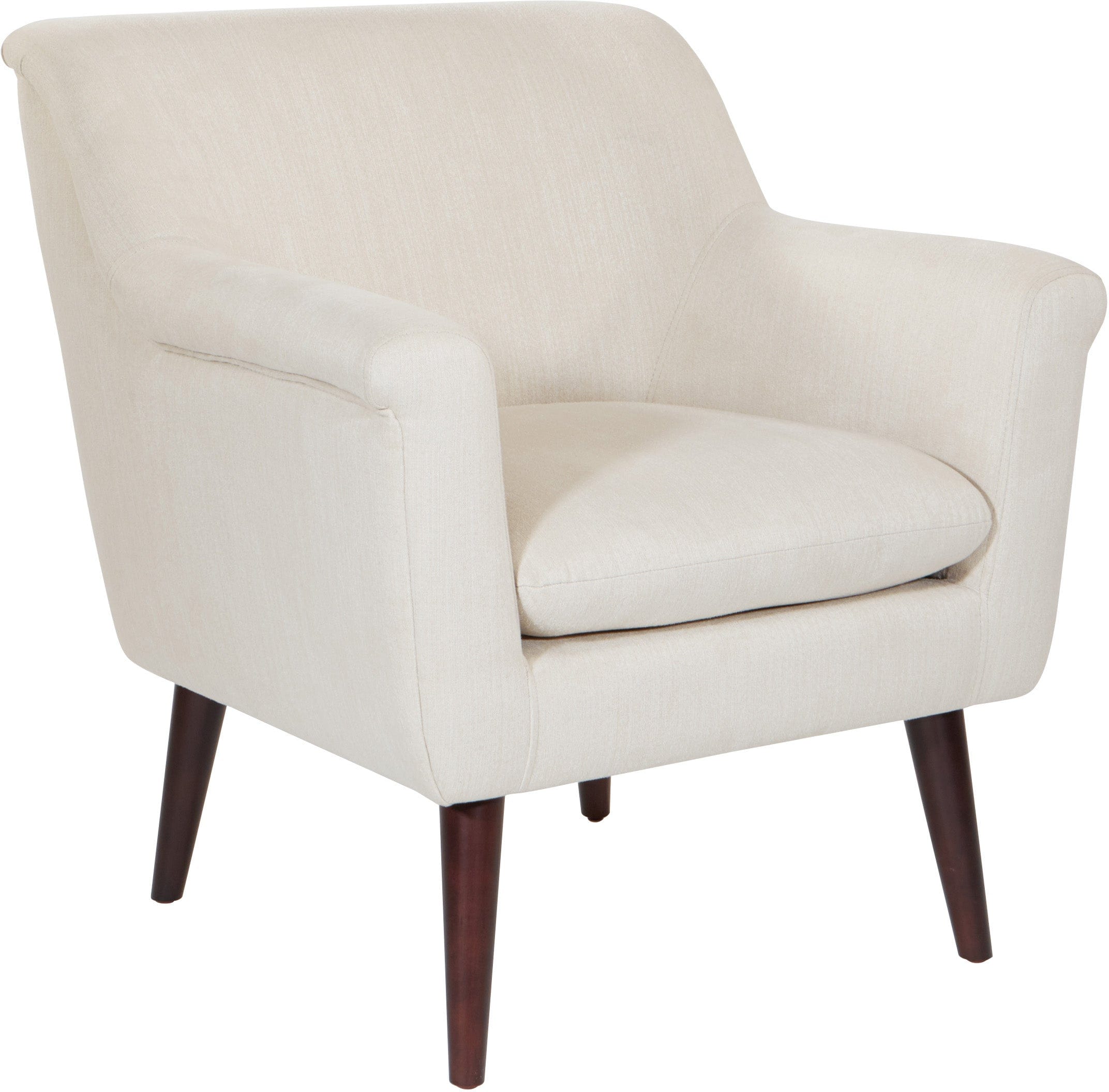 Office Star Dane Accent Chair - Modern Upholstered Armchair with Wooden Legs for Living Room, Bedroom or Office [BP DANAC] - Perfect for Reading, Relaxing & Home Decor