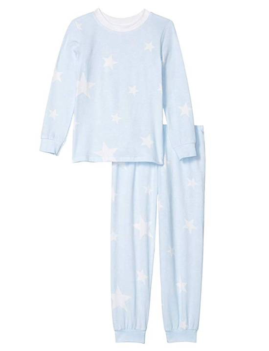 BOYS Blue Star Full Length Pajama Set - Soft & Comfortable Sleepwear for Kids - Perfect for Bedtime, Lounging & Sleepovers