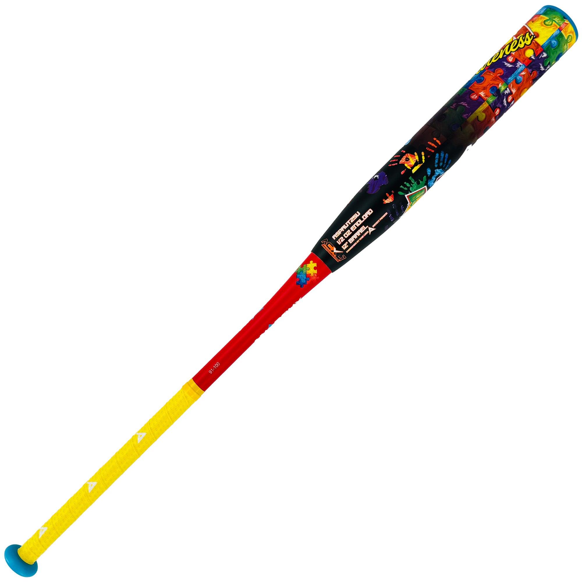 2025 Anarchy Autism Awareness USSSA Slowpitch Softball Bat - End Loaded Design for Power Hitters | Perfect for Charity Games & Autism Awareness Events
