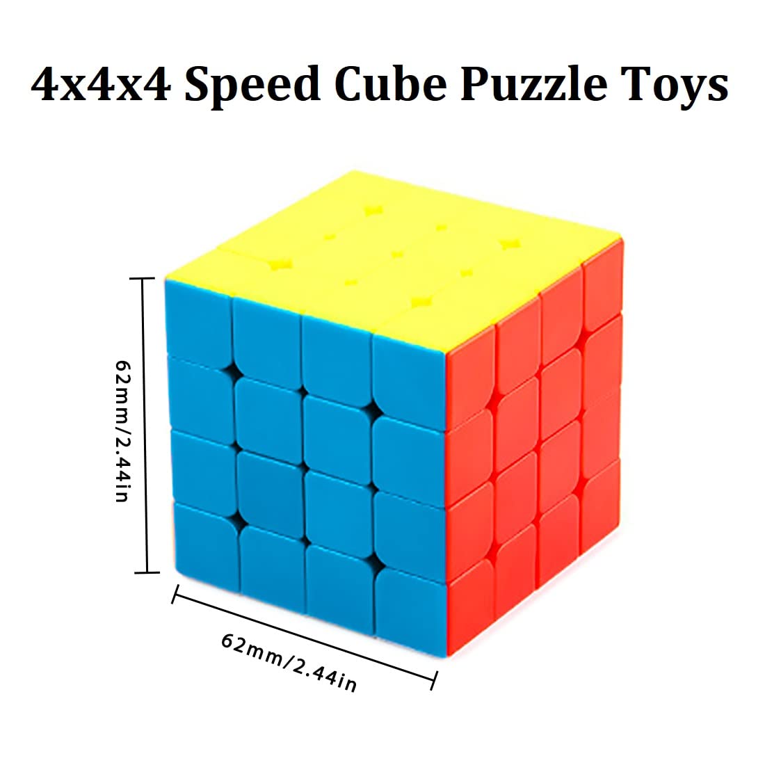 QY Toys 4x4 Speed Cube - Professional Stickerless Magic Cube Puzzle for Adults & Kids - Perfect for Brain Training, Competition, and Gift Giving