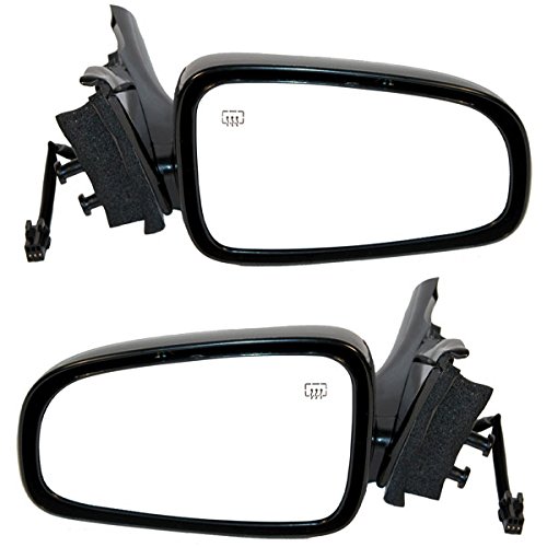 2000-2005 Chevy Impala Power Heated Rear View Side Mirrors - Black Non-Folding Replacement Set (Pair) - Perfect for Winter Driving & Enhanced Visibility