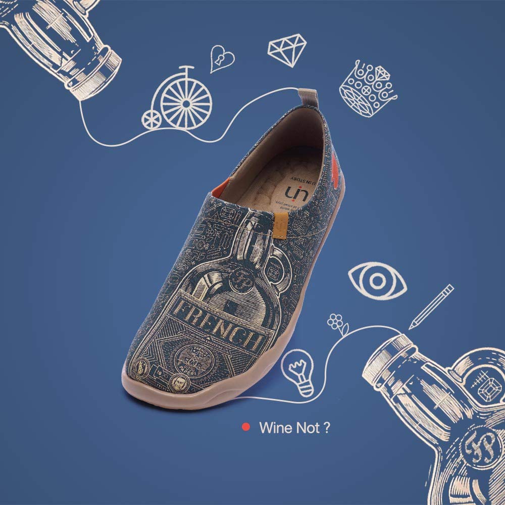 UIN Men's Art Design Slip-On Loafers - Lightweight Comfortable Travel Shoes for Walking, Casual Fashion Sneakers | Perfect for Vacation, Daily Wear & Business Trips