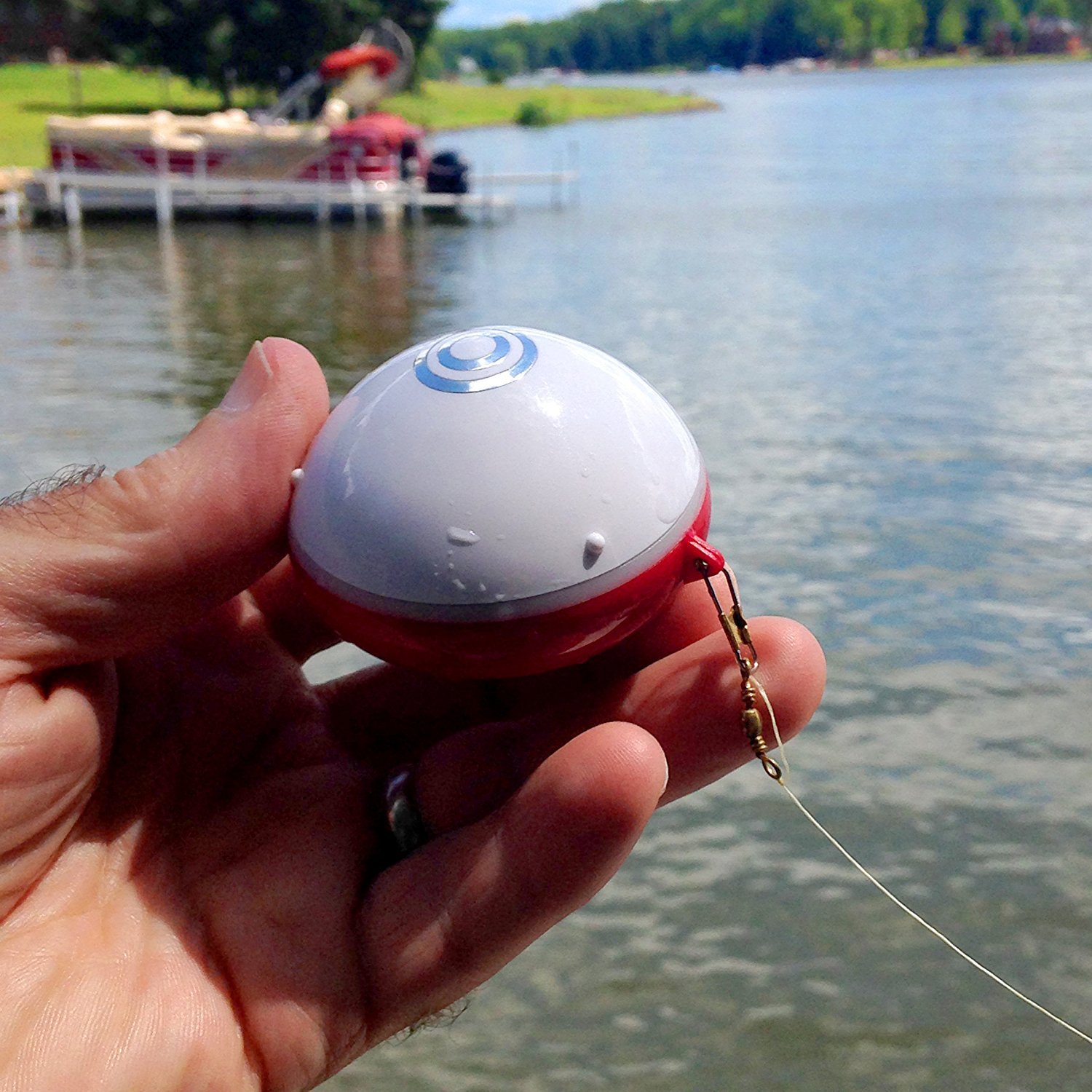 Portable Wireless Bluetooth Fish Finder - iBobber Underwater Sonar with 135ft Depth Range, 10+ Hours Battery Life, Compatible with iOS & Android (App & Smartwatch) - Ideal for Kayak Fishing, Ice Fishing & Boat Angling