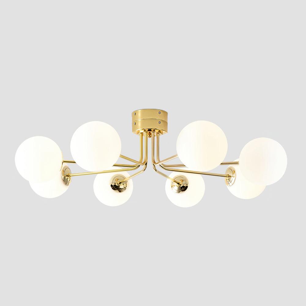 Modern Lanta Ceiling Lamp - Energy Efficient LED Flush Mount Light Fixture for Bedroom, Living Room & Kitchen - Dimmable Indoor Lighting with Remote Control
