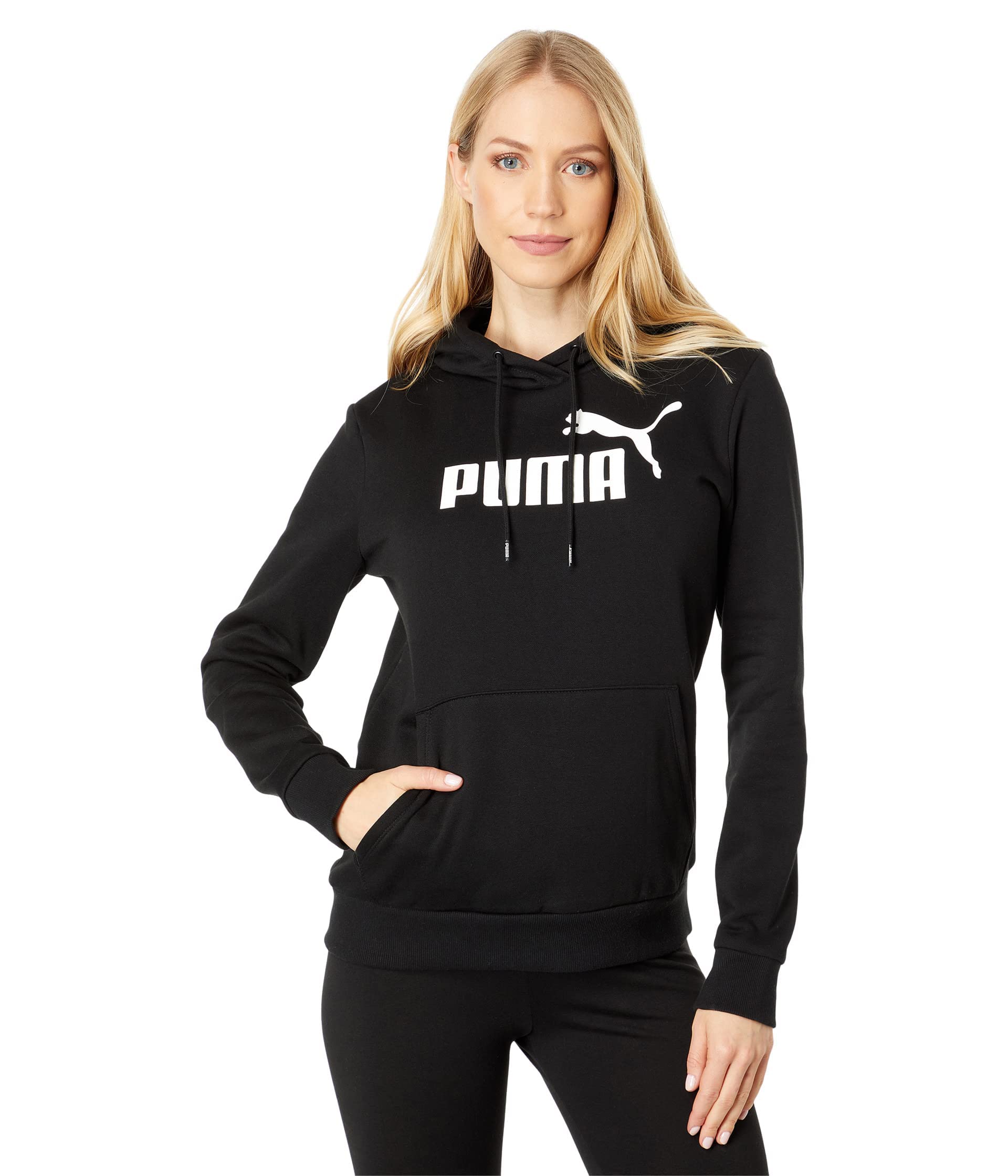 PUMA Women's Essentials Logo Fleece Hoodie - Soft Warm Pullover Sweatshirt for Casual Wear, Gym & Outdoor Activities