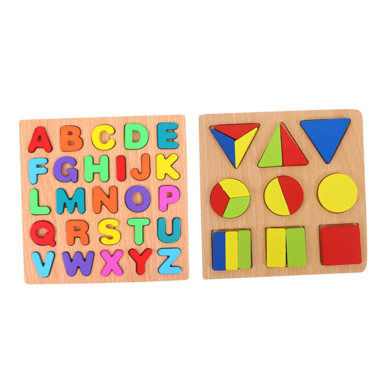 HOOTNEE Wooden Puzzle Toys for Girls - Educational Shape Matching & Letter Learning for Toddlers - Playtime & Learning Fun