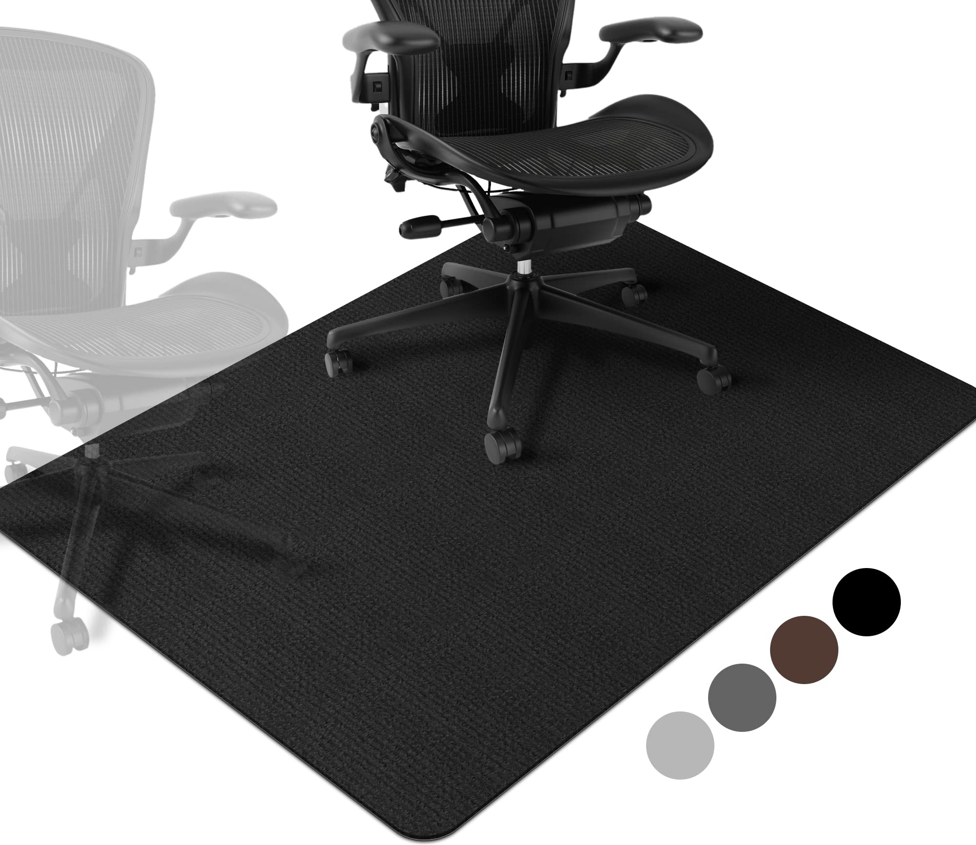 Premium Hardwood Floor Chair Mat - Non-Slip Office Chair Mat for Hardwood & Tile Floors, Large 36