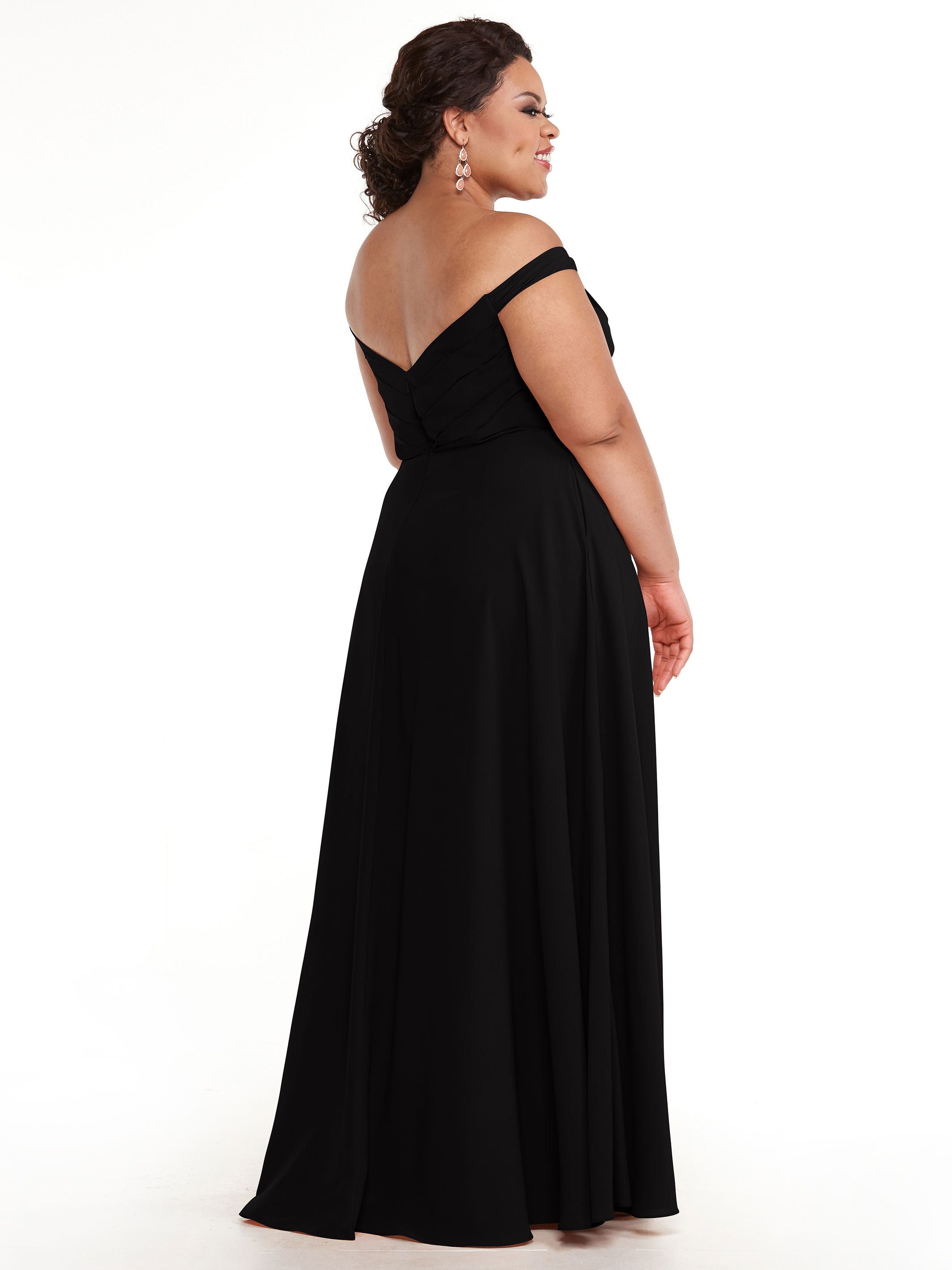 Elegant 83018 Stretch Chiffon Bridesmaid Dress with Pleated Sweetheart Neckline - Perfect for Weddings, Formal Events & Special Occasions