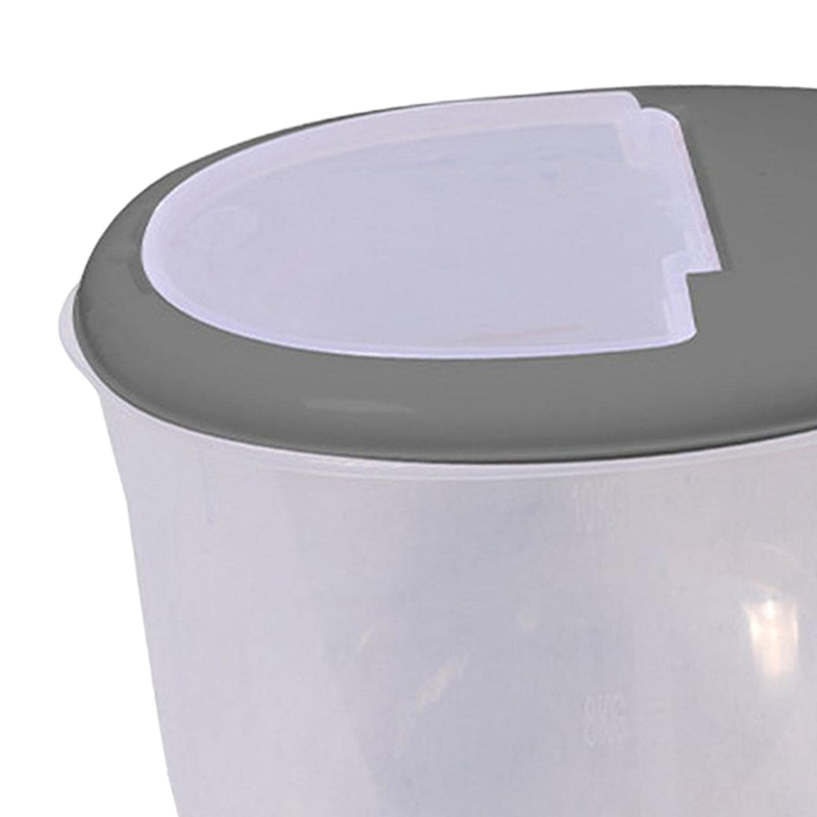 Enakshi® Large Pet Food Storage Container with Lid - 50LBS Capacity Airtight Dog & Cat Food Bin for Dry Food, Baking Supplies & Rice - Gray | Perfect for Kitchen, Pantry & Pet Feeding Areas | Dishwasher Safe & BPA Free