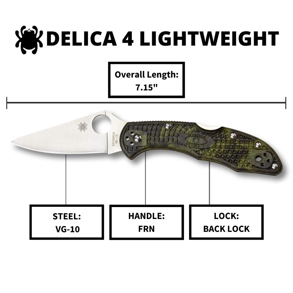 Spyderco Delica 4 Lightweight 7.15