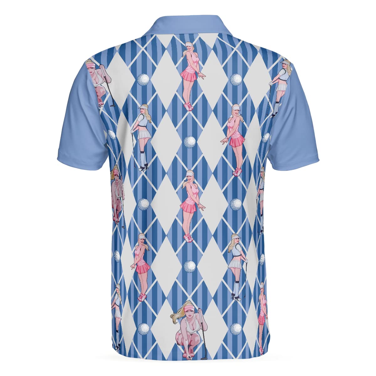 Funny Golf Shirts for Men - Sporty Short Sleeve Polo with Cool Design - Perfect for Golf Outings, Casual Wear & Funny Gift Ideas