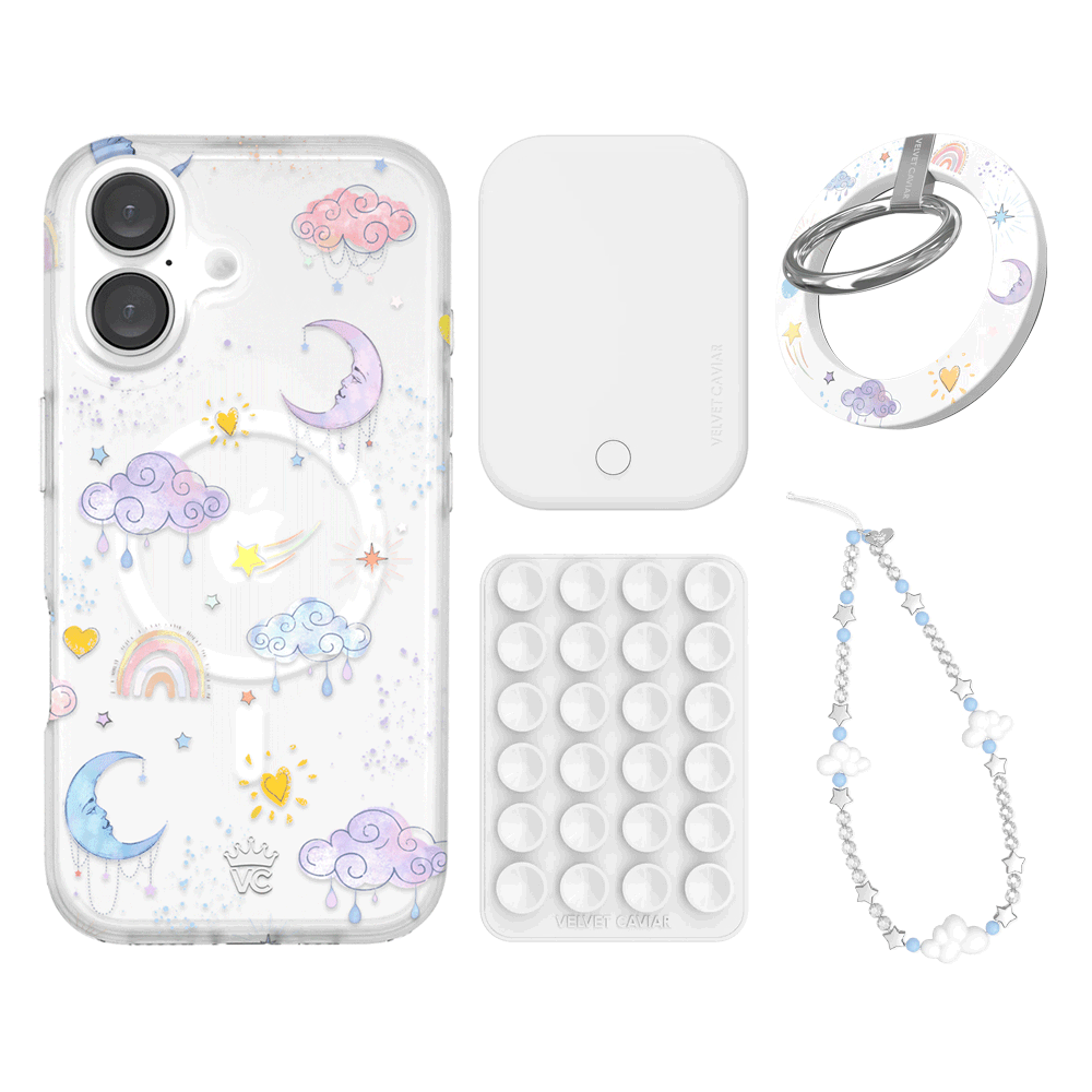 Sweet Dreams Frosted iPhone Case with Grip - Cute & Protective Phone Cover for iPhone 13/14/15 - Perfect for Daily Use, Travel & Work