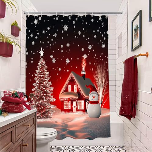 Sd-curtain Tree&snowman