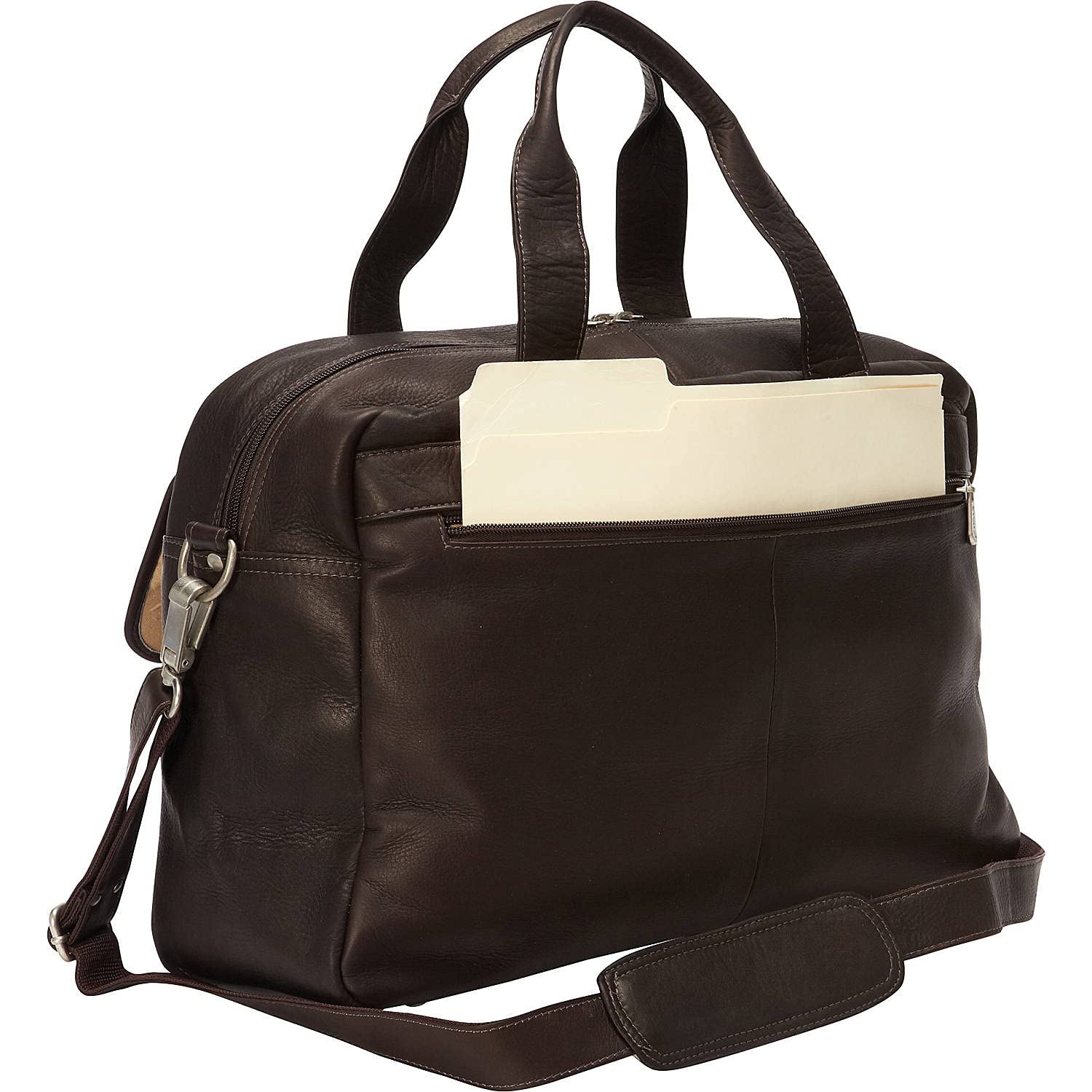Multi-Pocket Carry-on Luggage - Chocolate Brown Expandable Travel Bag for Women & Men - Perfect for Airplane, Business Trips & Weekend Getaways