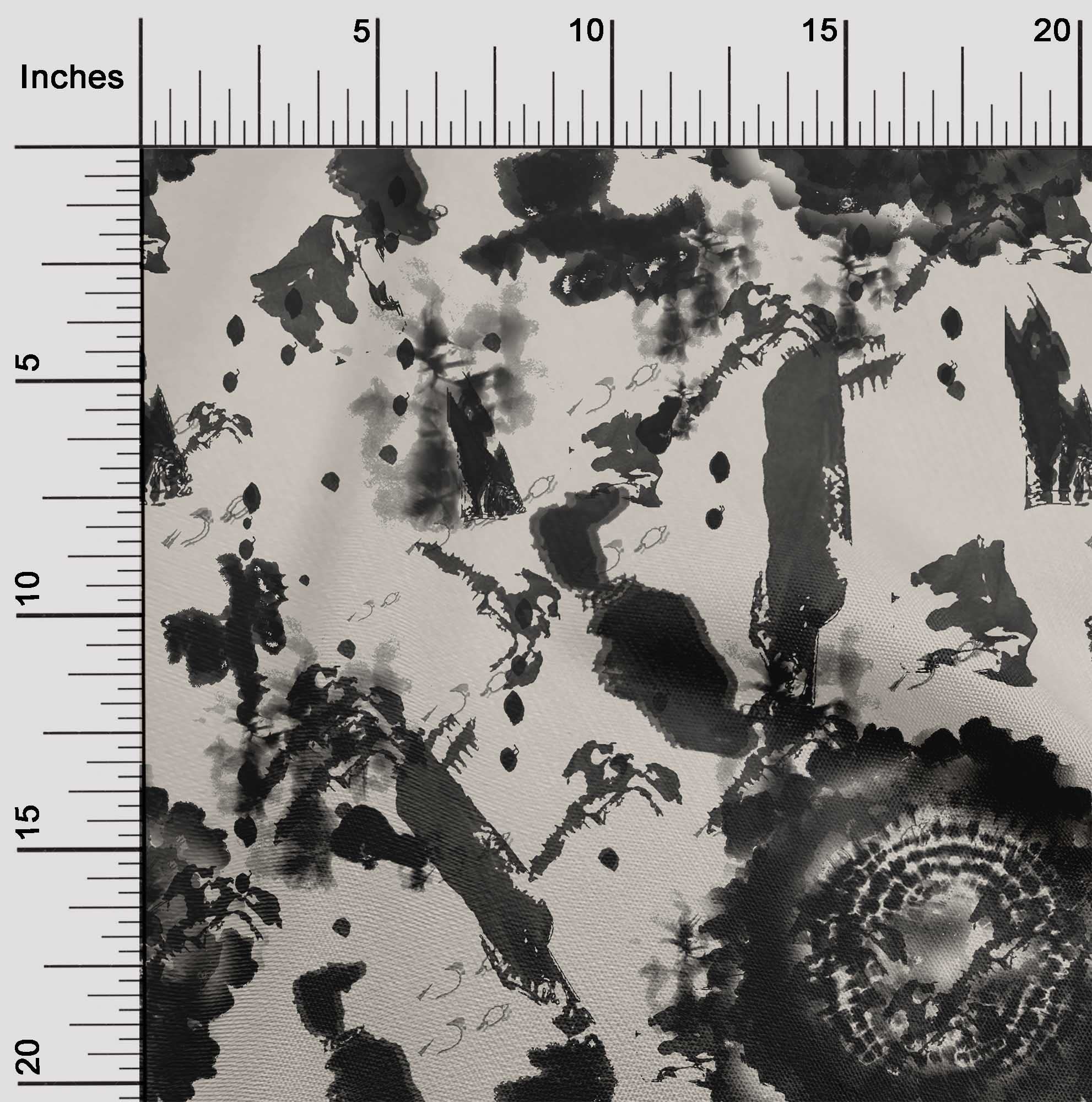Premium Cotton Poplin Black Fabric with Abstract Texture - 56 Inch Wide for DIY Clothing & Sewing Projects | Ideal for Dresses, Shirts, and Home Decor