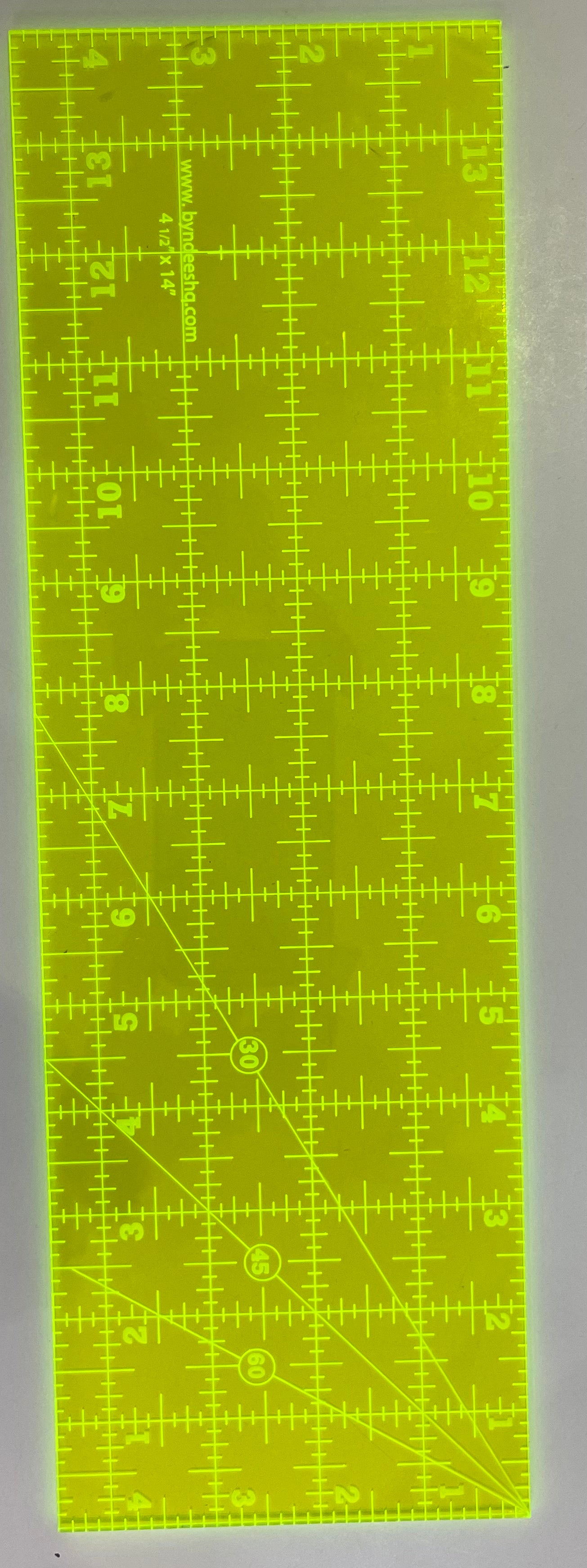 4.5 x 14 Inch Stainless Steel Ruler - Precision Measuring Tool for School, Office, and DIY Projects