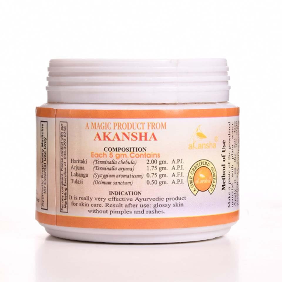 AKANSHA Rupam Ayurvedic Anti Pimple Face Pack - Natural Acne Treatment for Clear Skin | Perfect for Oily & Sensitive Skin Care Routine