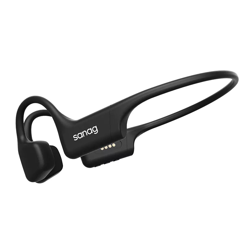 Sanag B70S Pro Airfoil Open Ear Swimming Bone Conduction Headphones - Wireless Bluetooth 5.3 IPX8 Waterproof for Running, Cycling, Workout & Outdoor Sports
