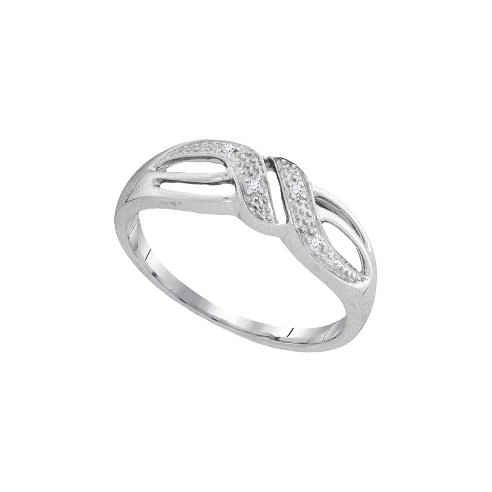 Dazzlingrock Collection 0.02 Carat Diamond Fashion Band Ring for Women - Perfect for Weddings, Anniversaries & Everyday Elegance