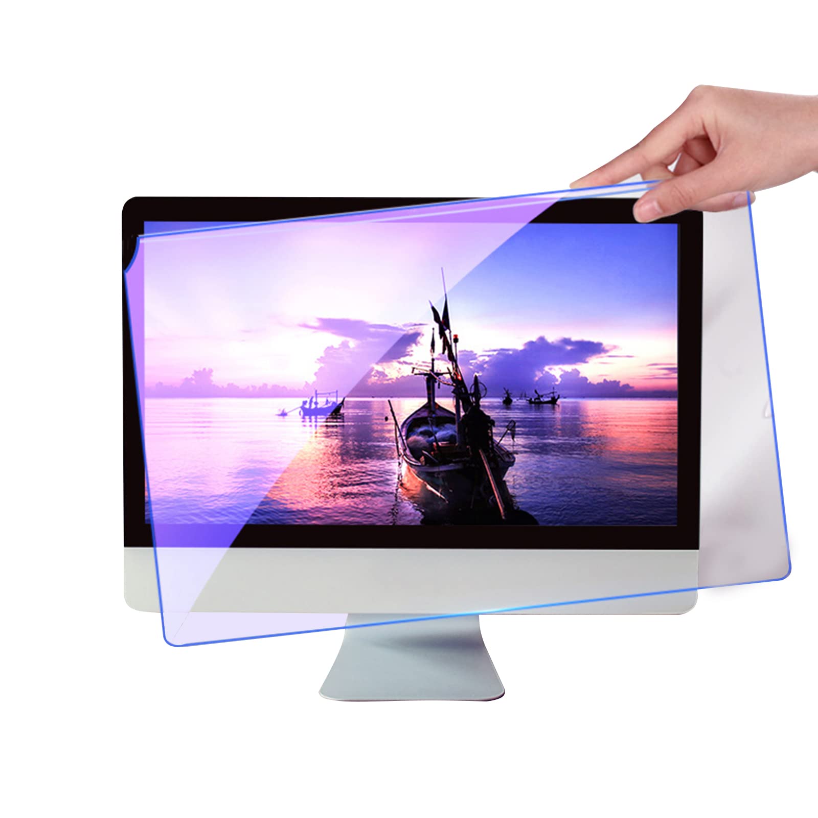 Blue Light Blocking Screen Protector - Anti Glare & Anti Blue Light Filter for Laptop, Notebook, LCD Monitor & Display | Universal Hanging Type for Eye Protection During Work & Gaming