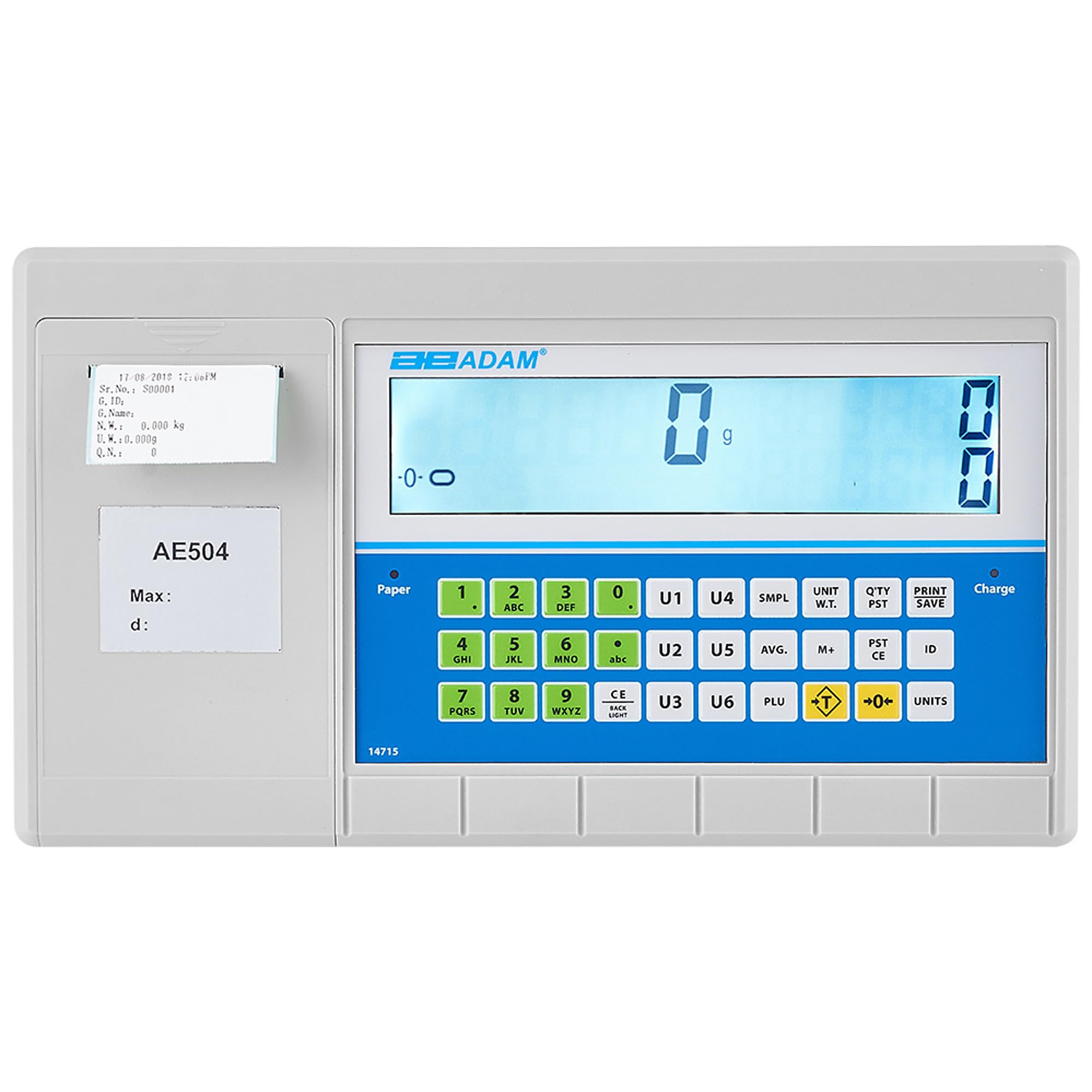 Adam Equipment AE-504 Digital Precision Scale Indicator - High Accuracy Weighing Display for Industrial, Laboratory & Commercial Use