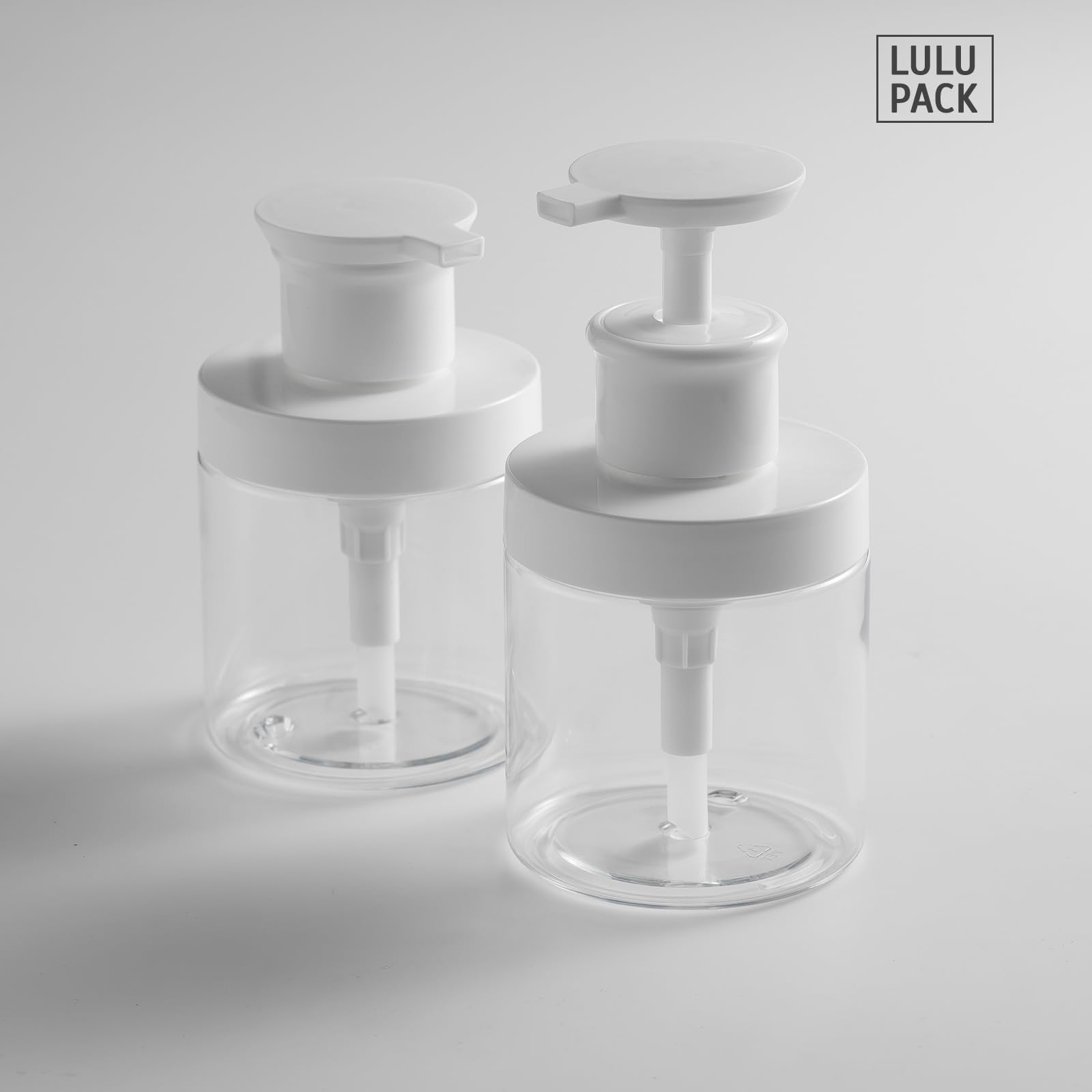 Refillable 250ml Clear Plastic Pump Bottle Dispenser for Soap, Shampoo, Conditioner & Hand Lotion - Travel-Friendly Container for Bathroom, Kitchen & On-The-Go Use