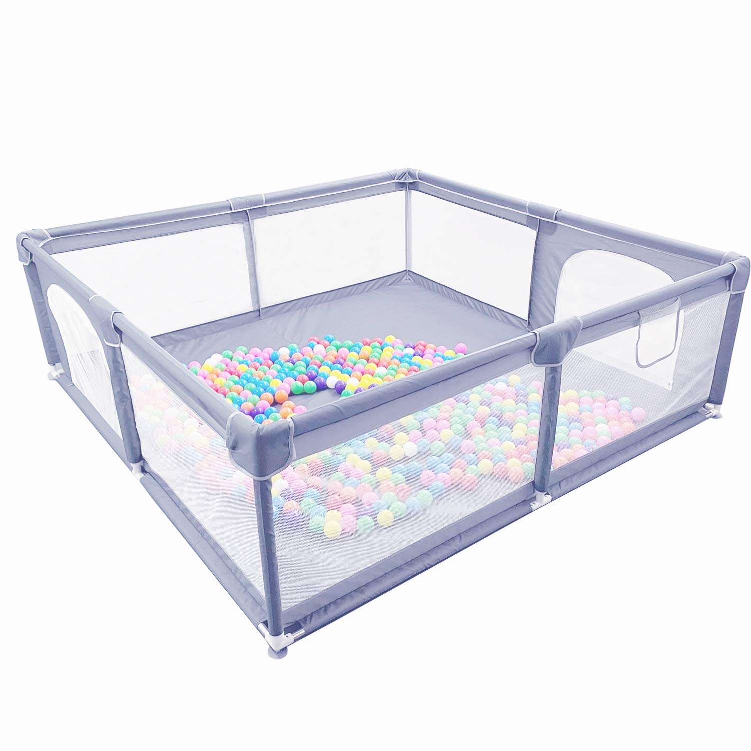 Gaorui Large Kids Baby Ball Pit - Portable Indoor & Outdoor Playpen for Toddlers | Safe Play Yard for Fun Activities & Popular Toys (Balls Not Included) - Perfect for Birthday Parties, Daycare Centers & Home Playrooms