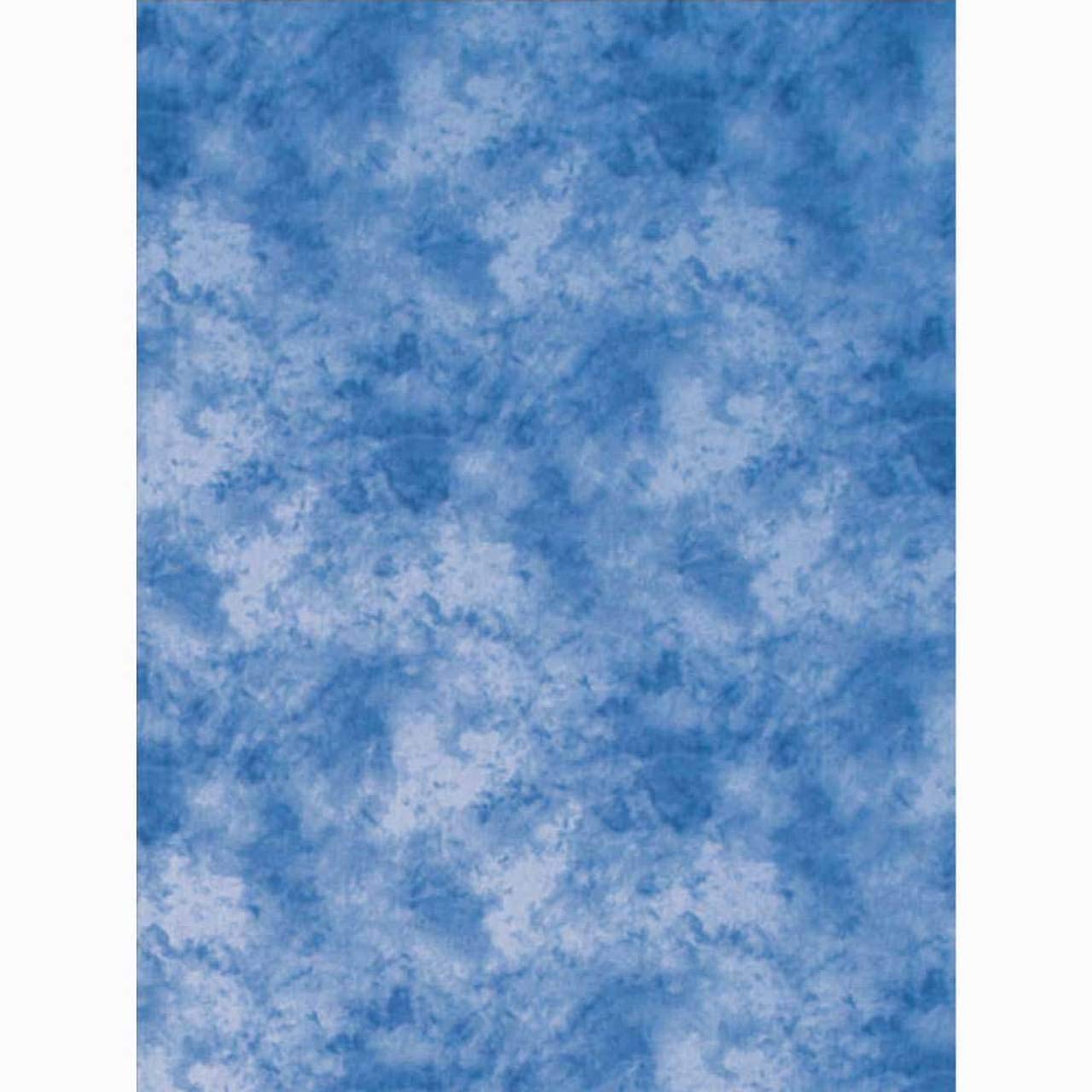 ProMaster Cloud Dyed Photography Backdrop 10x20 Feet - Medium Blue (Model 9255) | Perfect for Studio Portraits, Newborn Photos & Video Backgrounds