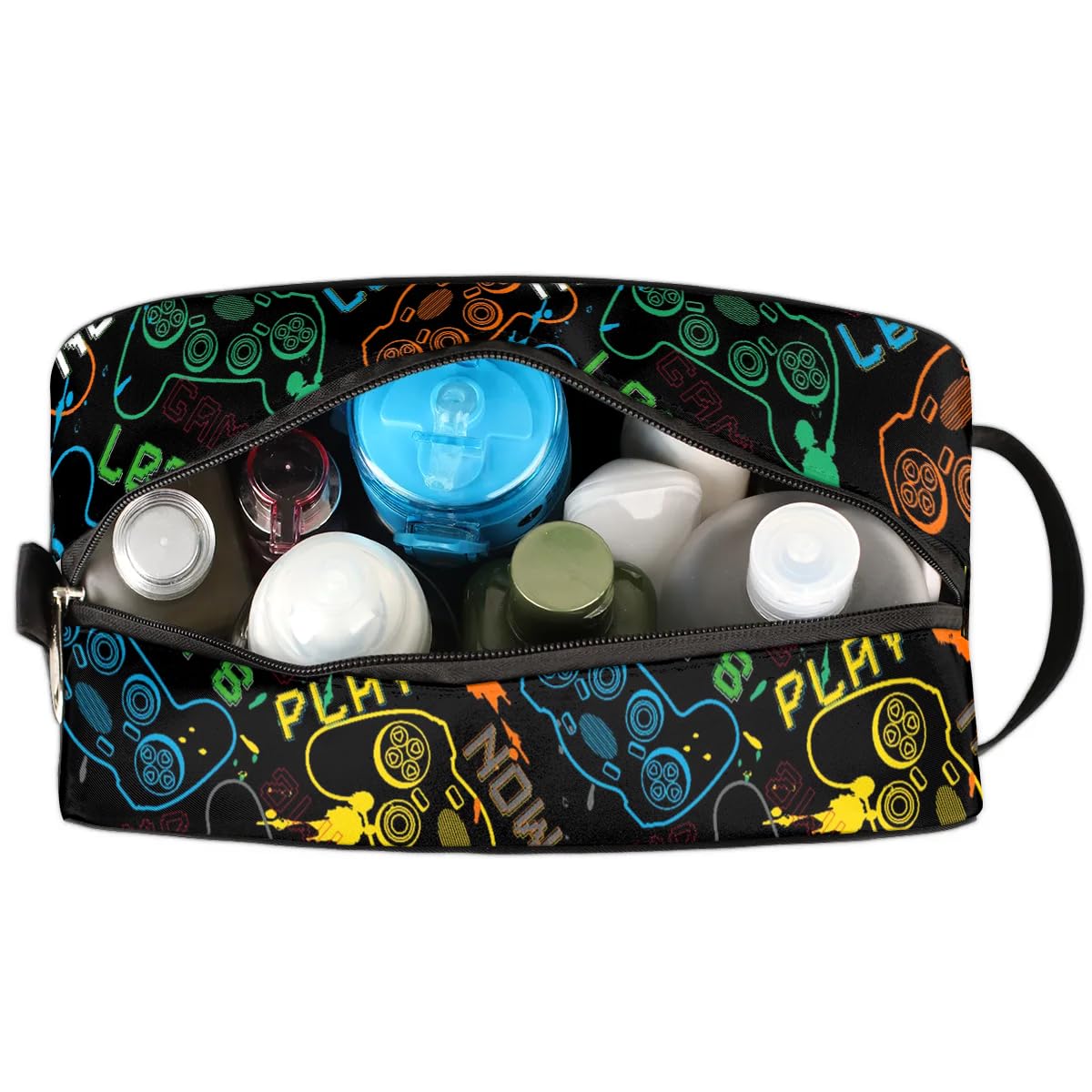 **Waterproof Kids Travel Toiletry Bag for Boys & Girls - Hanging Cosmetic & Wash Pouch - Essential Dopp Kit for Camping, School Trips & Family Vacations**
